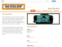 Tablet Screenshot of eandhhitchshop.com